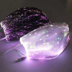 7 Colors Led Light Replaceable Carbon Filter Dust Face Mask