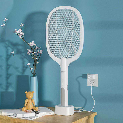 Image of 3000V Electric Mosquito Killer With UV Lamp 1200mAh Rechargeable Insect Racket