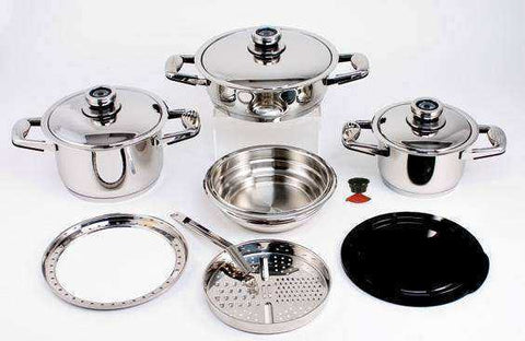 Image of 12 Piece Platinum Surgical Stainless Cooking Set