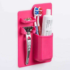 Shower Hanger Toothbrush Holder Bathroom Wall Stand Hook Cups