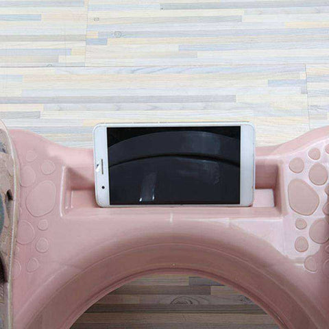 Image of Strong Bathroom Toilet Step Stool Squat Potty With Phone Holder For Adults & Kids