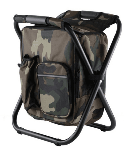 Image of Outdoor Folding Camping Fishing Chair Stool Portable Backpack Seat Bag