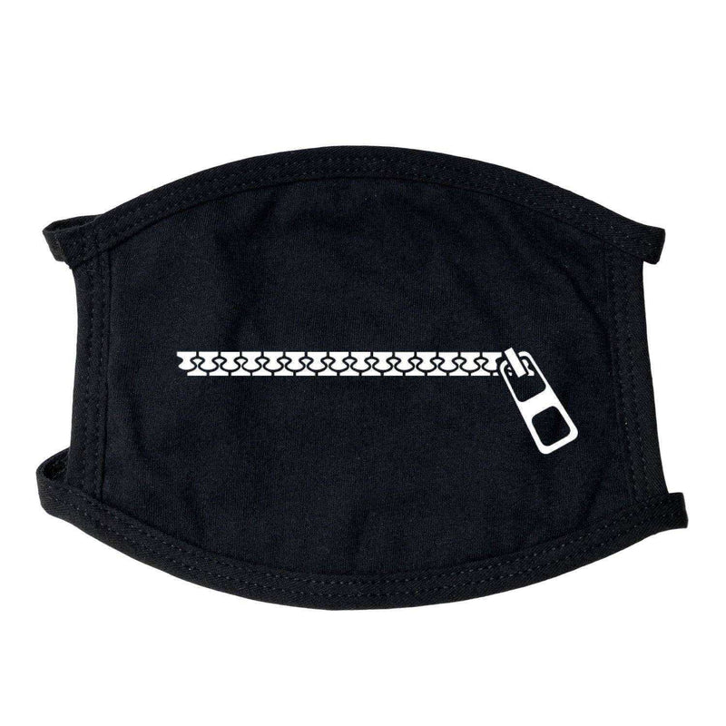 Printed Zipper Design Face Mask