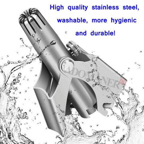 Image of New Stainless Steel Manual For Shaving Nose Ear Hair Trimmer
