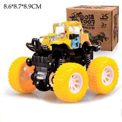 Mini Inertial Off-Road Plastic Friction Stunt Pullback Children Toy Car for boys