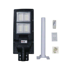140W Solar Street Light Outdoor With Pole and Remote Control for Garden Walkway - AWAKENING AESTHETICS