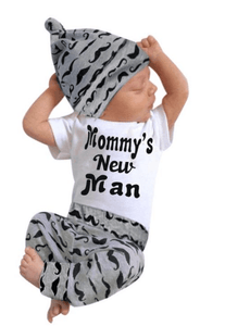 Mommy's New Man Clothes Sets For Newborn Baby Boys