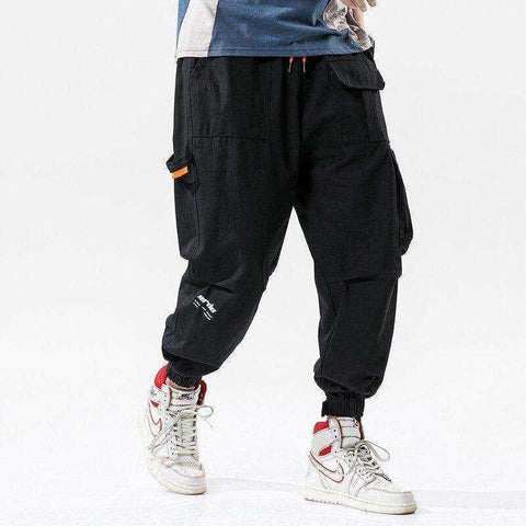 Image of Elastic Waist HIP HOP Men's Loose Joggers with Pockets