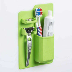 Shower Hanger Toothbrush Holder Bathroom Wall Stand Hook Cups