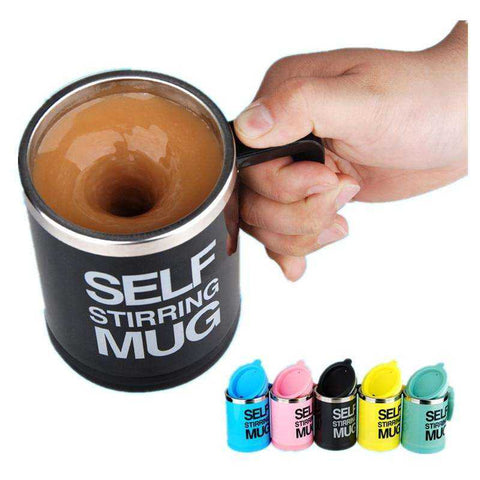 Image of 400ml Automatic Electric Lazy Self Stirring Juice Coffee Milk  Smart Stainless Steel Mug