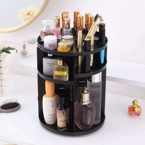 Image of Aesthetic 360 Rotating Makeup Cosmetics Storage Organizer Stand
