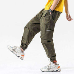 Elastic Waist HIP HOP Men's Loose Joggers with Pockets
