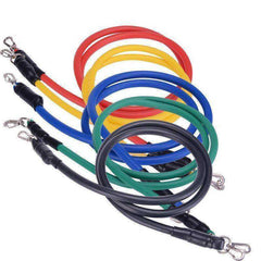 17 Pcs Resistance Bands Set Yoga Exercise Fitness Band Rubber Loop Tube Bands Gym Fitness Exercise Pilates Pull Rope