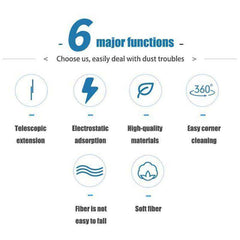 360 Adjustable Electric Feather Dirty Dust Brush Vacuum Cleaner