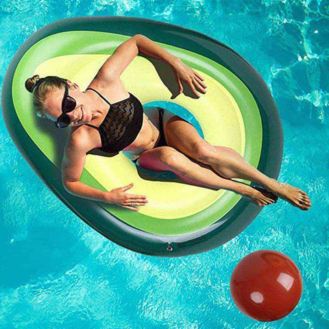 Image of Beach Sports Avocado Swimming Ring Inflatable Swim Giant Pool Float For Adults For Pool Tube Circle Float Swim Pool Toy