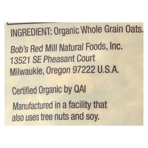 Bob's Red Mill - Organic Old Fashioned Rolled Oats - Gluten Free - Case Of 4-32 Oz