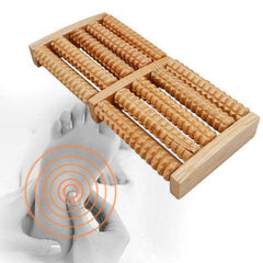 5 Raw Wooden Foot Roller Massage Reflexology