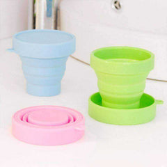 170ml Silicone  Retractable Coloured Portable Travel Outdoor Folding Food Grade Coffee Water Cup