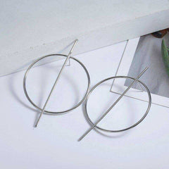 Simple Fashion Minimalist Geometric Circle Earring