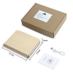 Foldable Magnetic Wooden Book LED Light Lamp