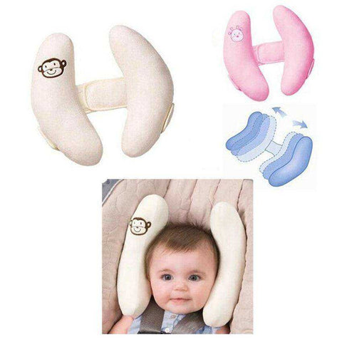Image of Soft Adjustable Baby Head Neck Cushion Pad Car Seat Pillow