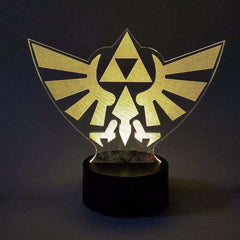 Zelda Visual Illusion LED 3D Nightlight RGB Color Changing Link Action