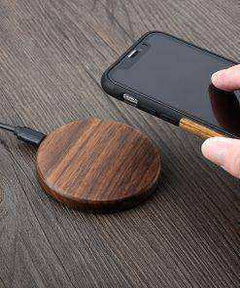 Natural Walnut Wood Wireless Cell Phone Charger