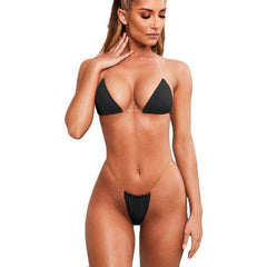 2021 New Women Sexy Micro G - string Thong Underwear Swimsuit Bikini Set - AWAKENING AESTHETICS