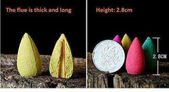 50PCS Mixed Backflow Natural Incense Cone