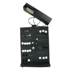 High Quality Portable Leather Backgammon Chessboard Set