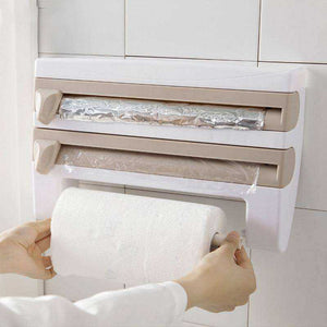 4 In 1 Multifunctional Wall Mounted Paper Towel Tissue Roll Holder