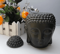 Ceramic Buddha Head Aroma Essential Oil Burner