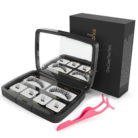 Image of 4 Pieces Comfortable Magnetic Natural False Eyelashes