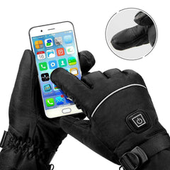 Waterproof Heated Touch Screen Battery Powered Motorcycle Gloves