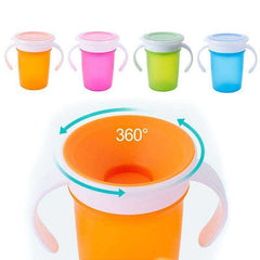 360 Degrees Can Be Rotated Baby Learning Drinking Cup with Double Handle