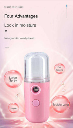 Nano Face Steamer USB Nebulizer Hydrating Sprayer