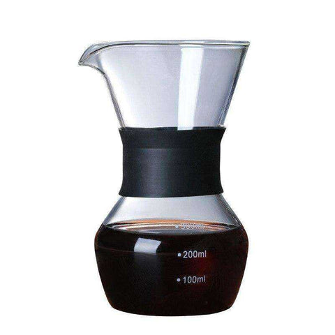 Image of 600ml Glass Coffee Kettle with Stainless Steel Filter