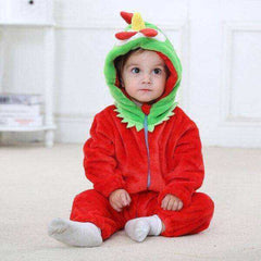 Animal Style Baby Onesie Hooded Cartoon Romper