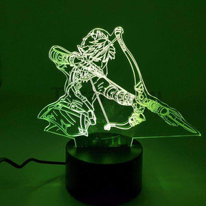 3D Night Lights LED Changing Anime Link