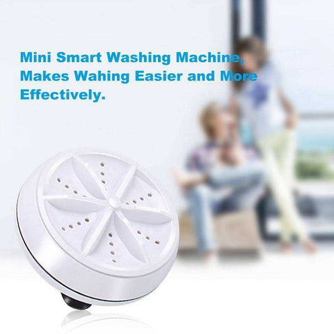 Image of 2 in 1 Portable Mini Washing Machine Ultrasonic Washer