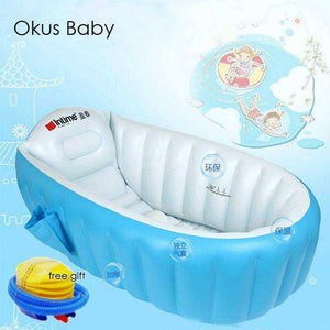 Portable Inflatable Baby Bath Tub Cushion Warm With Air Pump