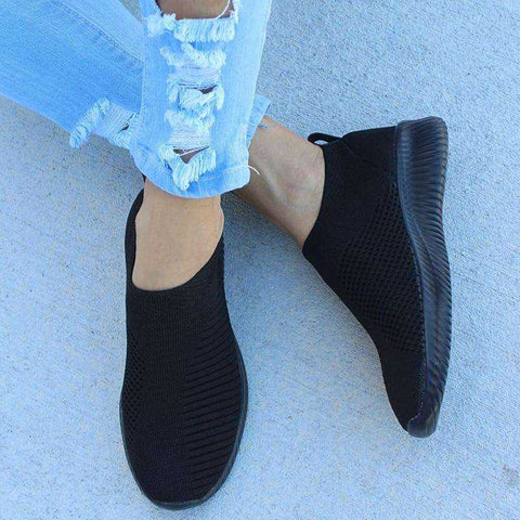Image of Flat Casual Tennis Knitted Shoes