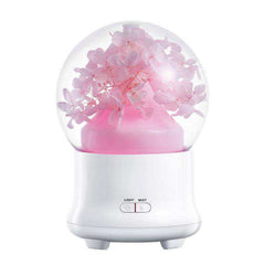 New Aesthetic Nature Flower Aromatic Diffuser With 7 LED Light Cool Mist Humidifier
