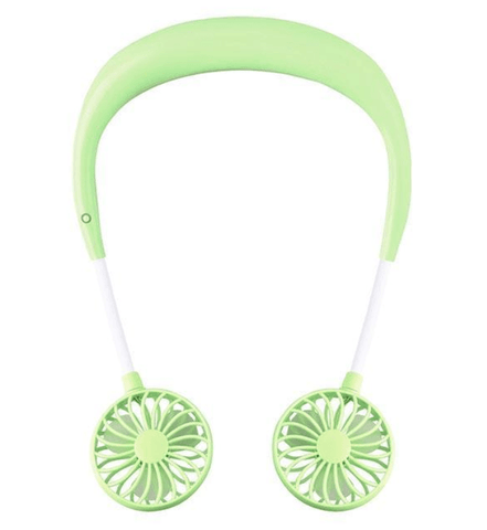 Image of Unique Portable Neckband Headphone Cooling Fan