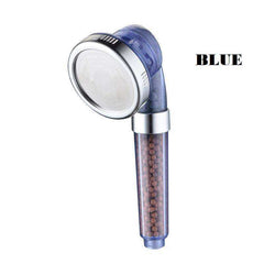 Aesthetic Adjustable 3 Modes High Pressure Stone Stream Handheld Bath Shower