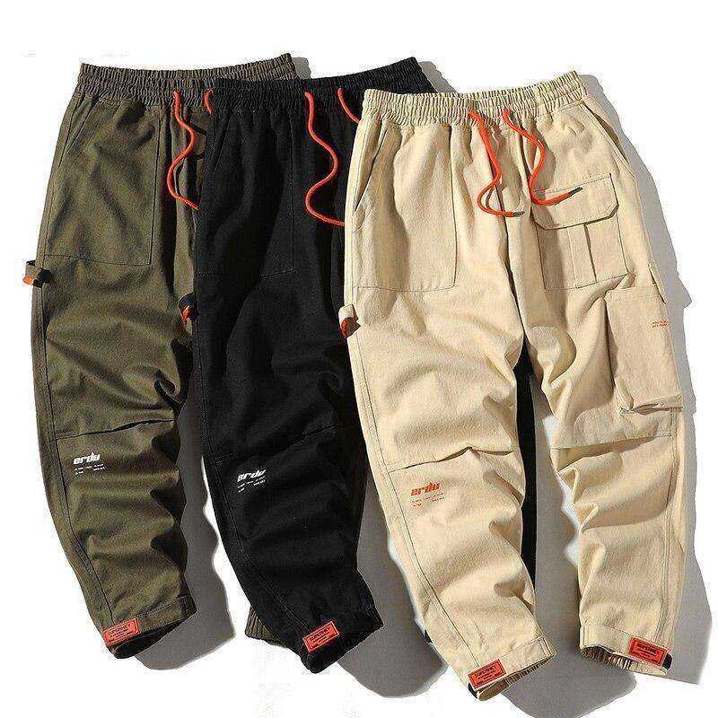 Elastic Waist HIP HOP Men's Loose Joggers with Pockets