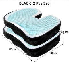 46*36 U Shape Silicone Gel Cushion Memory Foam Pillow