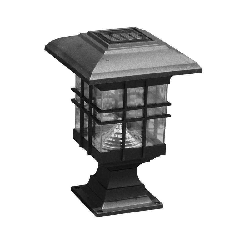 Waterproof Landscape Garden Outdoor Post Deck Cap Column Fence Solar LED Light Lamp