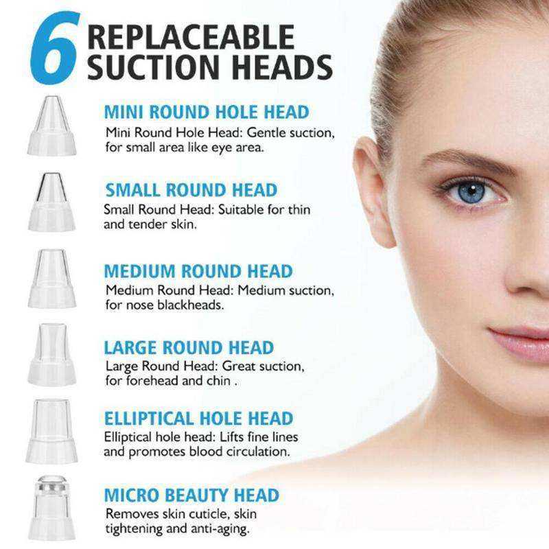 USB Rechargeable Face Pore Vacuum Skin Care Suction Tools