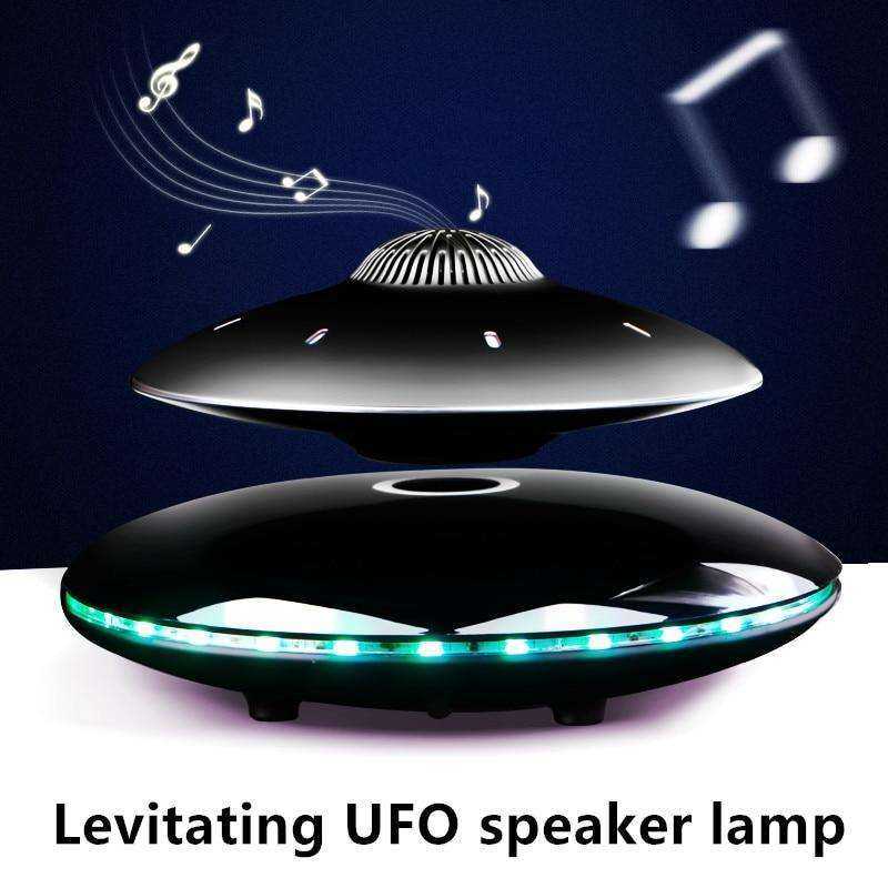 Levitating UFO speaker led table lamp